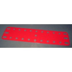 Plaque flexible Meccano 11x3 trous rouge