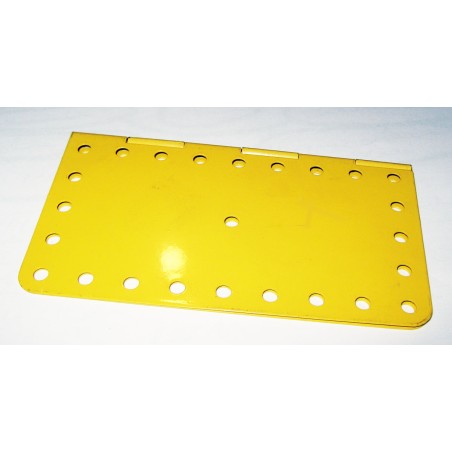 Plaque charnière Meccano 9x5 trous jaune