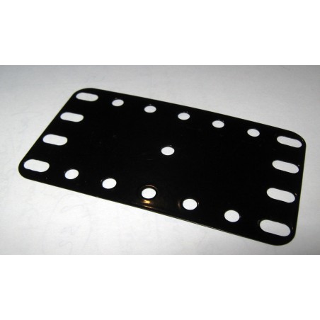 Plaque flexible Meccano de 4 x 7 trous noire