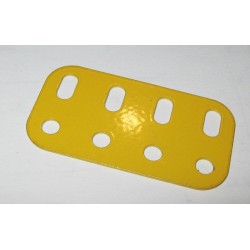 Poutrelle Meccano 4 trous jaune