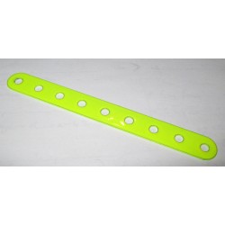 Bande Meccano 9 trous jaune fluo