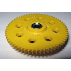 Roue dentée Meccano 60 dents plastique jaune