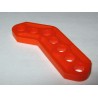 Gousset 135° plastique orange