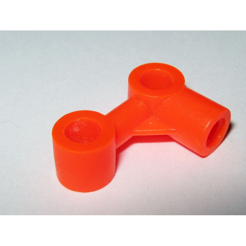 Fusée alésée Meccano plastique orange fluo