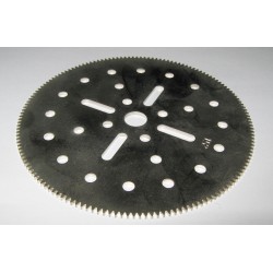 Roue dentée Meccano 152 dents inox sans moyeu