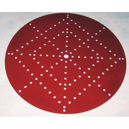 Plaque circulaire compatible Meccano 241 mm rouge