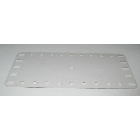 Plaque plastique transparente fumée Meccano 11x5 trous