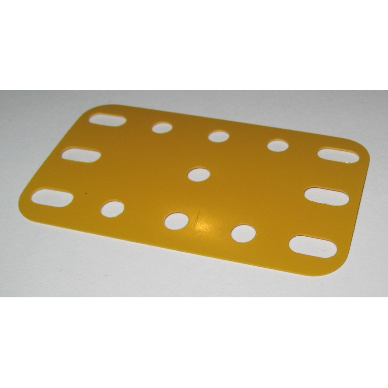 Plaque flexible Meccano 5x3 trous jaune anglais