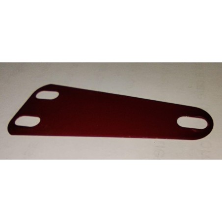 Plaque flexible trapèze de 2 x 1 trous grenat