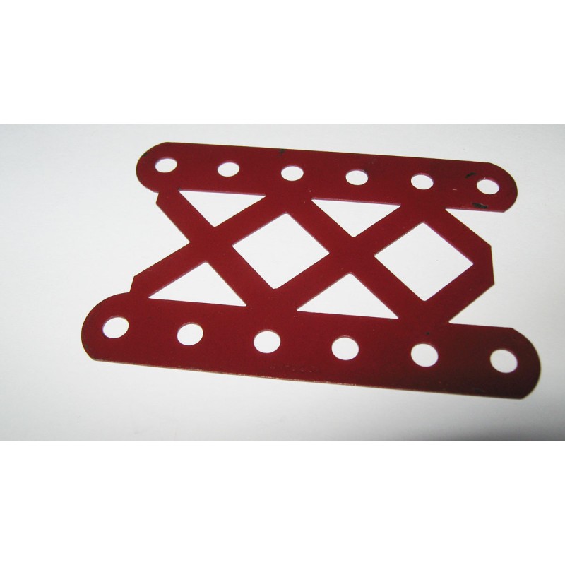 Longrine Meccano 6 trous rouge