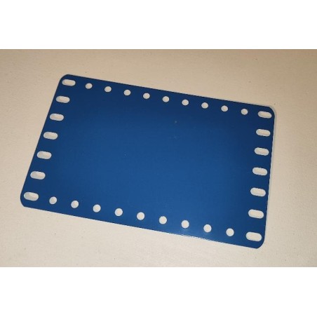 Plaque Meccano flexible 7 x 11 trous bleue