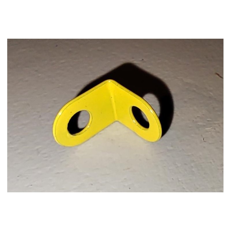 Equerre étroite Meccano, 1x1 trous ronds, jaune