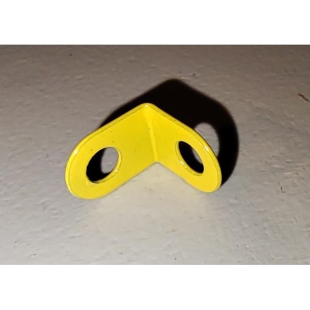 Equerre étroite Meccano, 1x1 trous ronds, jaune