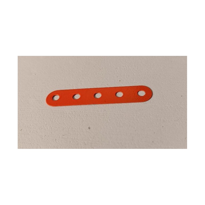 Bande flexible Meccano 5 trous orange