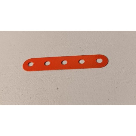 Bande flexible Meccano 5 trous orange