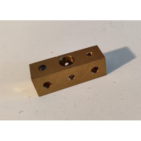 Parallélépipède laiton Meccano pour axe de 8 mm