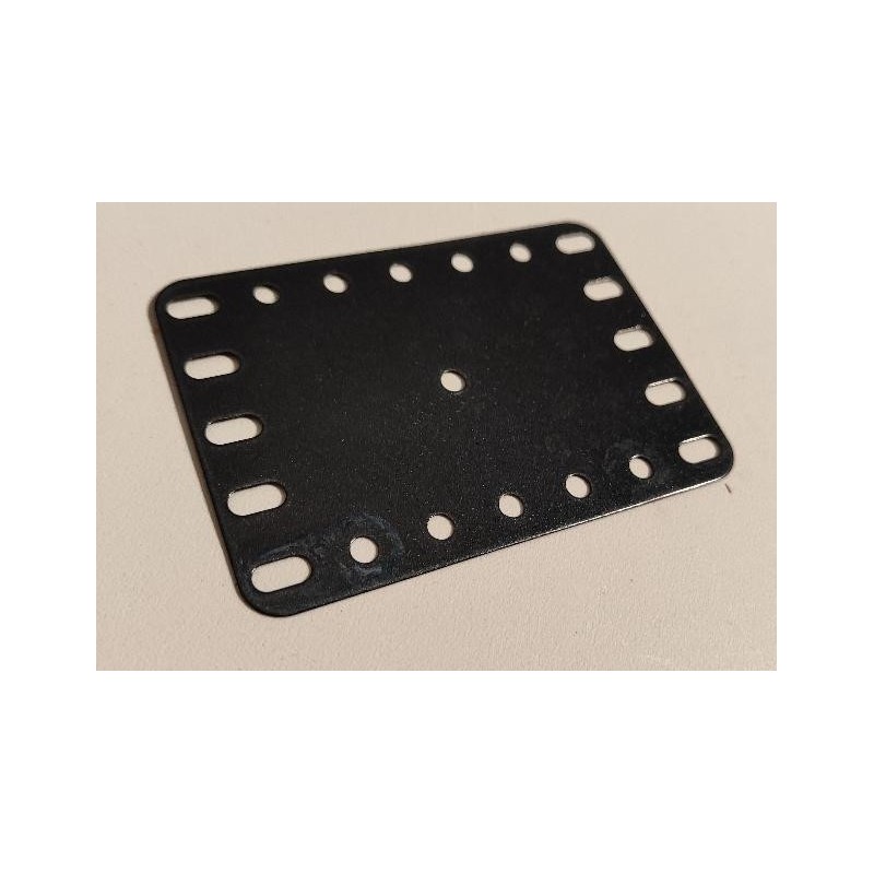 Plaque flexible Meccano 7x5 trous noire