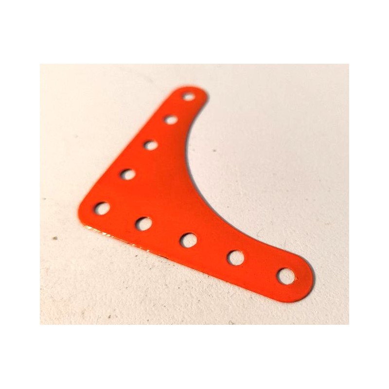 Plaque gousset flexible Meccano orange