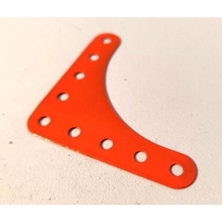 Plaque gousset flexible Meccano orange