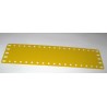 Plaque-bande Meccano 19 trous jaune