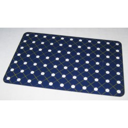 Plaque Meccano sans rebord 11 x 7 trous bleu croisillonné