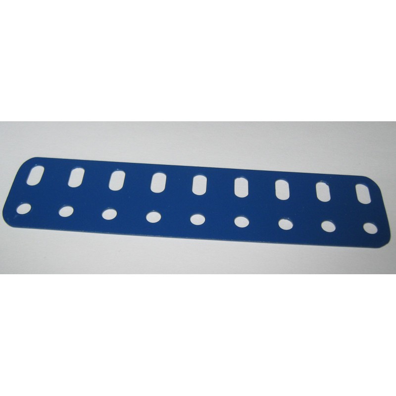 Poutrelle Meccano 9 trous bleue