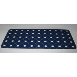 Plaque Meccano sans rebord 11x5 trous bleu croisillonné