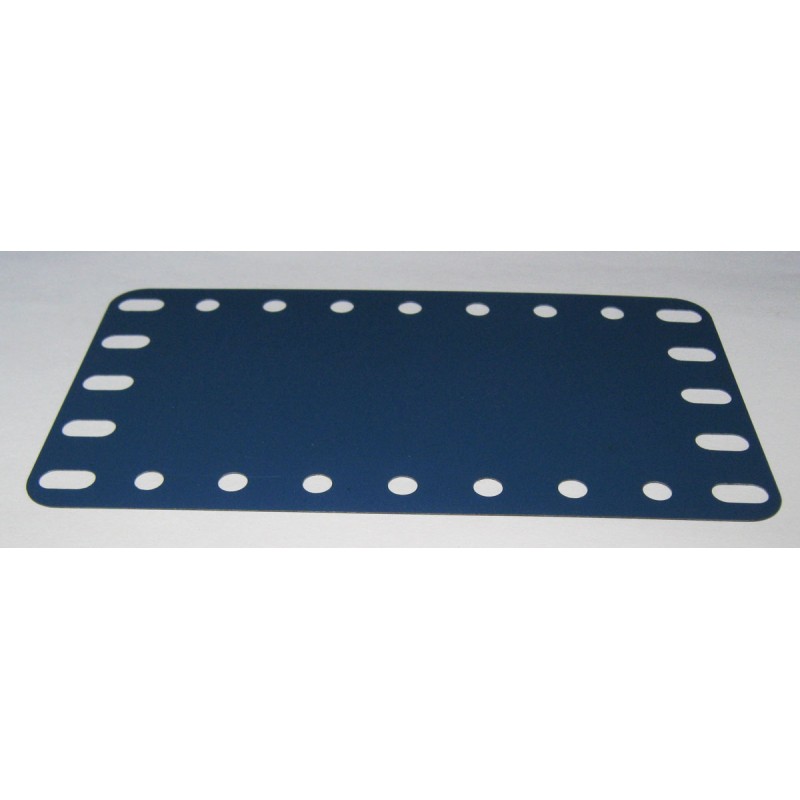 Plaque flexible Meccano 9x5 trous bleue